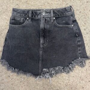 Pacsun Black Mini Jean Skirt - Size 23